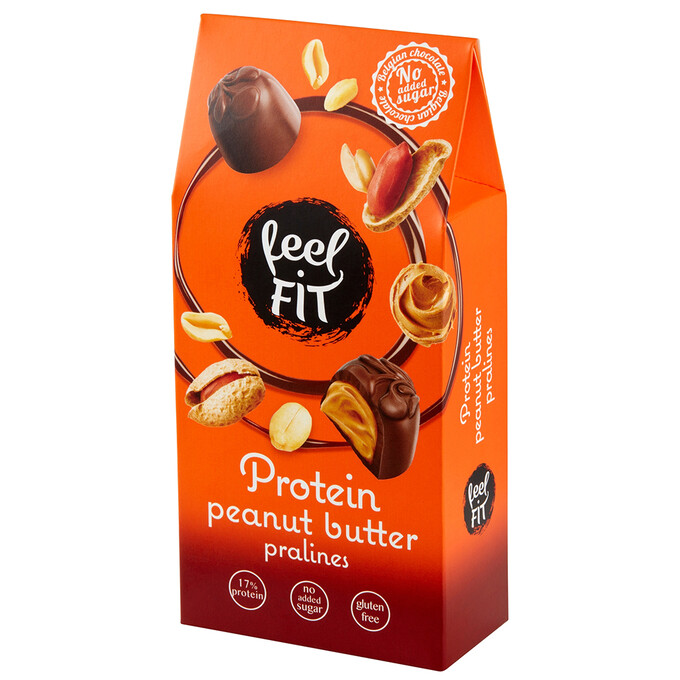 Praliny proteinowe z masłem orzechowym bdc 66g