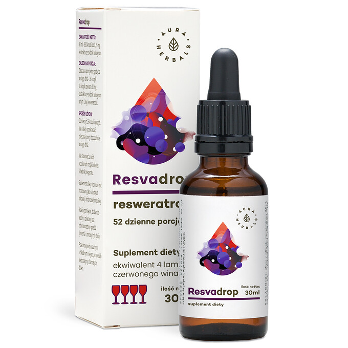 Resvadrop, Resweratrol, krople 30 ml