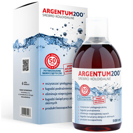Srebro Koloidalne 50 ppm, Argentum200, tonik 500 ml