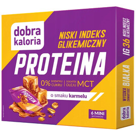Mini batoniki proteinowe karmelowe niskie IG bez cukru 102g