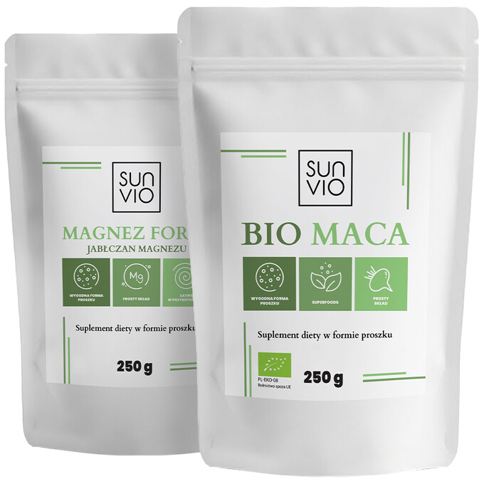 Bio Maca 250g + Jabłczan magnezu 250g
