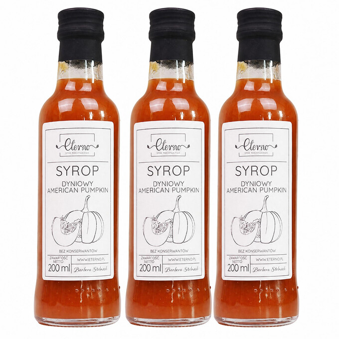 Syrop dyniowy American Pumpkin 200ml x 3 szt
