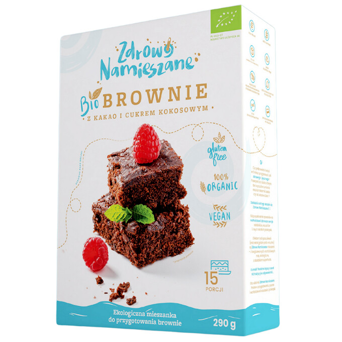Brownie z kakao i cukrem kokosowym BIO 15 porcji bezgl. 290g