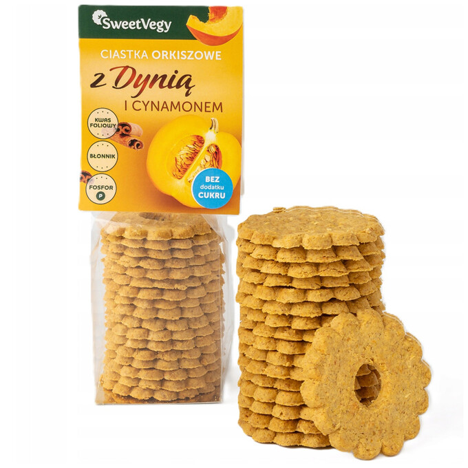 Ciastka orkiszowe z Dynią i Cynamonem BC 100g