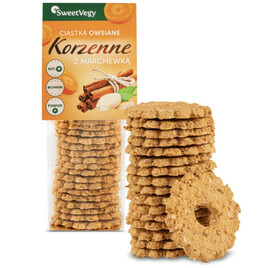 Ciastka owsiane Korzenne z marchewką 100g