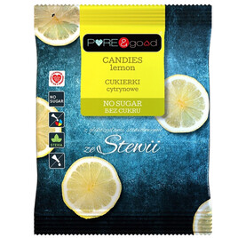 Cukierki cytrynowe ze stewią 50 g
