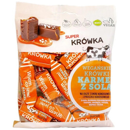Cukierki krówki o smaku karmelu z solą bez mleka BIO 150g