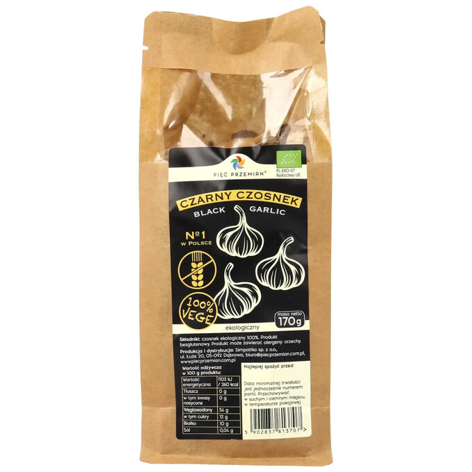 Czarny czosnek BIO główki 170 g