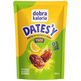 Daktyle w posypce yuzu bez cukru 100g