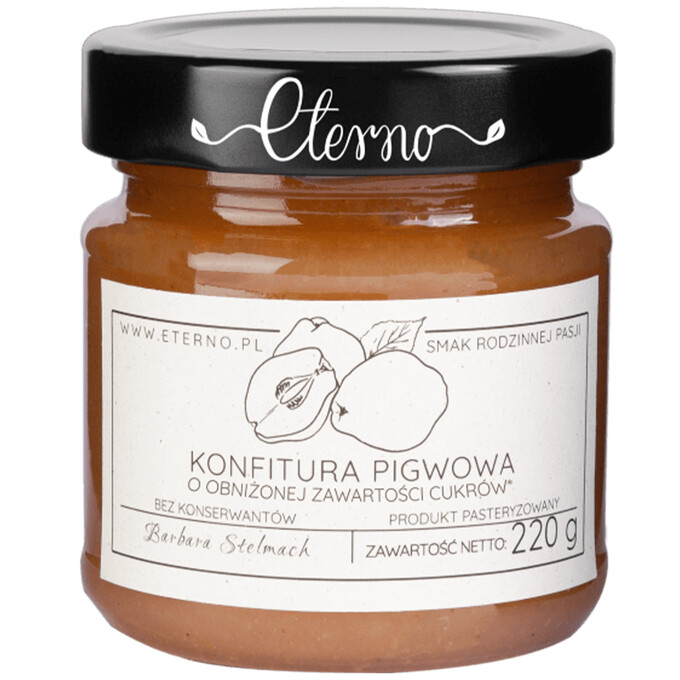 Konfitura pigwowa o obniżonej zawartości cukru 220g