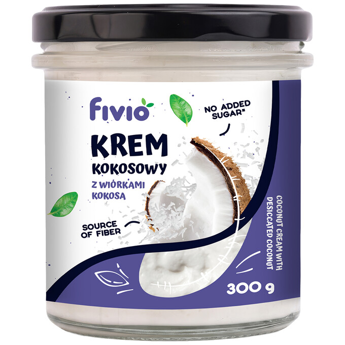 Krem kokosowy z wiórkami kokosa 300g