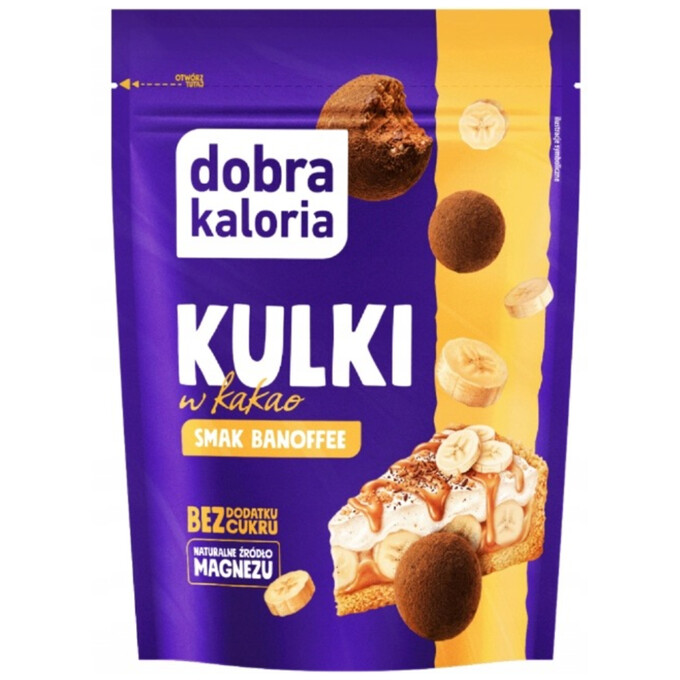 Kulki owocowo-orzechowe w kakao, o smaku banoffee BDC 65g