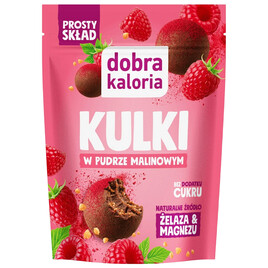 Kulki owocowo-orzechowe w pudrze malinowym BDC 65g