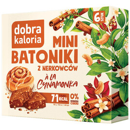 Mini batoniki z nerkowców à la cynamonka bez cukru 102g