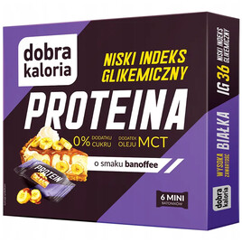 Mini batoniki proteinowe banoffee niskie IG bez cukru 102g