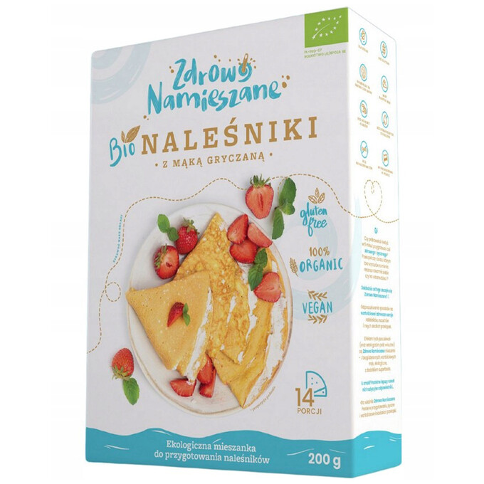 Naleśniki z mąką gryczaną 14 porcji bezglutenowe BIO 200 g
