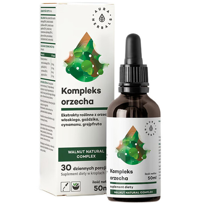 Orzech kompleks, Walnut Natural Complex, krople 50 ml