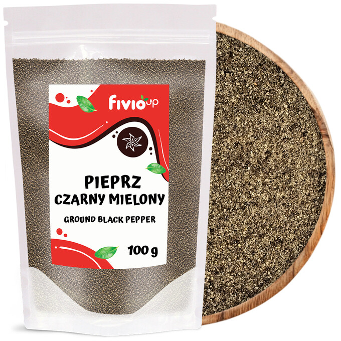 Pieprz czarny mielony 100 g fivio Up