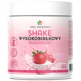 Shake wysokobiałkowy truskawkowy 400 g