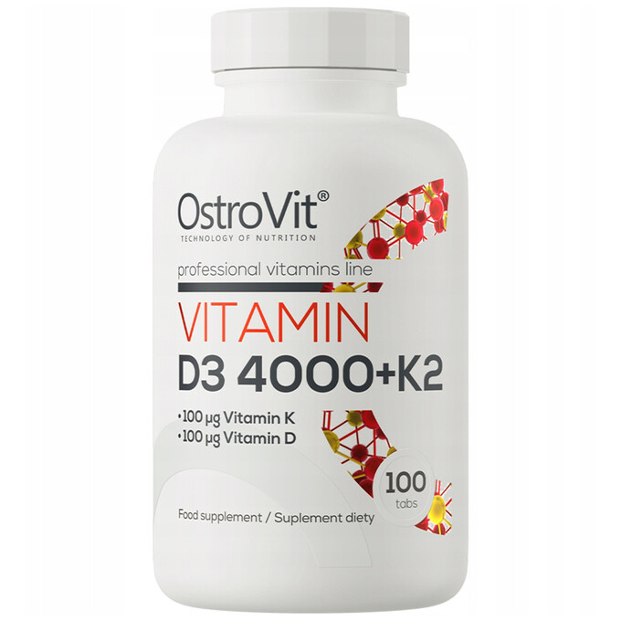 Vitamin D3 4000 + K2 (100 tabs)
