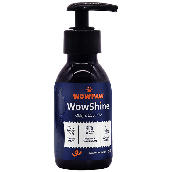 WowPaw WowShine Olej z łososia - 100 ml