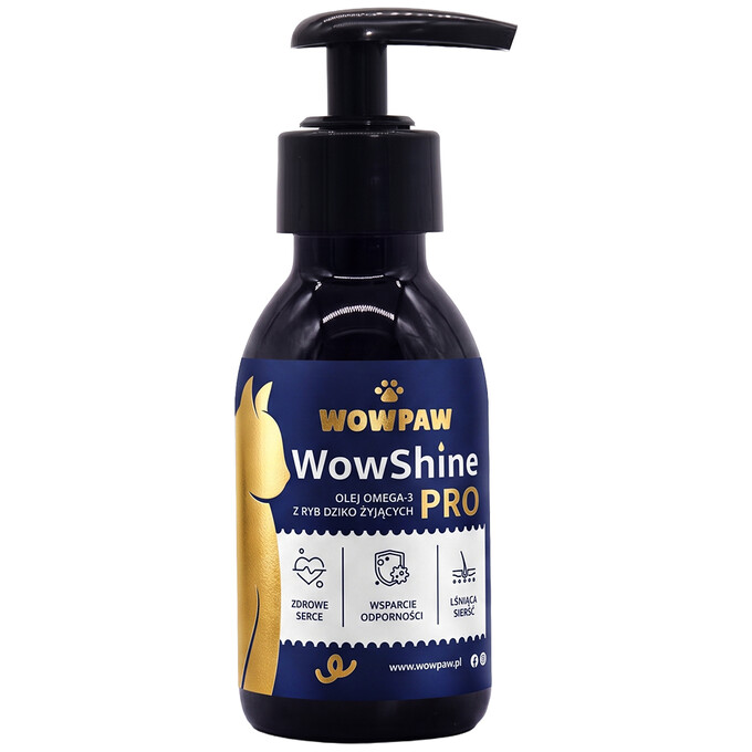 WowPaw WowShine PRO Olej Omega-3 - 100 ml