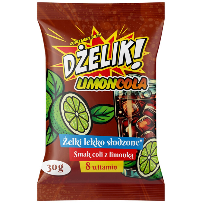 DŻELIK! LIMONCOLA Żelki Lekko Słodzone o Smaku Coli 30g