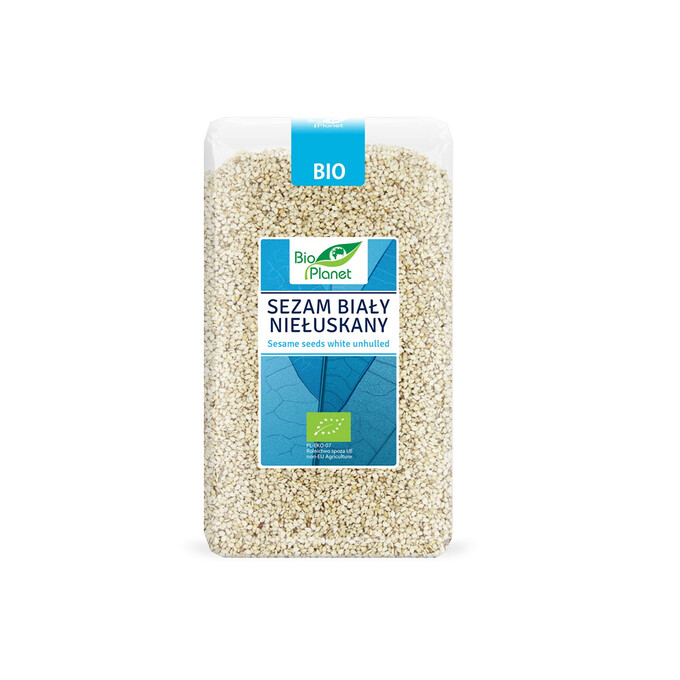BIO Sezam biały niełuskany 1kg BIO PLANET