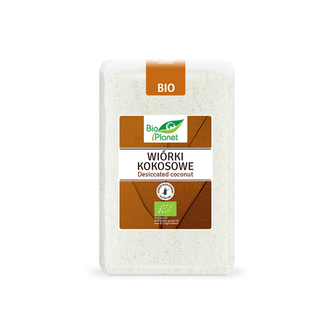 BIO Wiórki kokosowe 1kg BIO PLANET