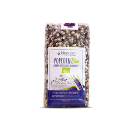 BIO Ziarna popcornu z niebieskiej kukurydzy 350g BLUECORN