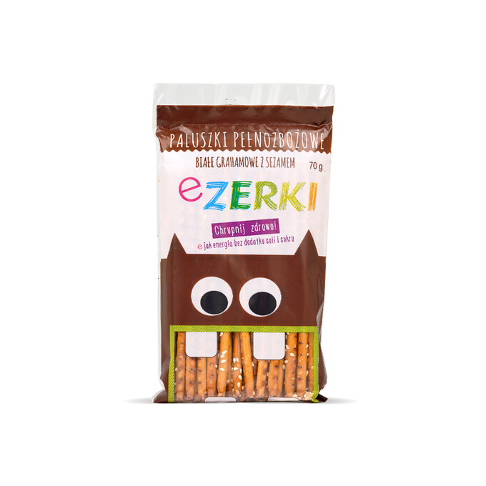 Paluszki eZERKI grahamowe z sezamem 70g