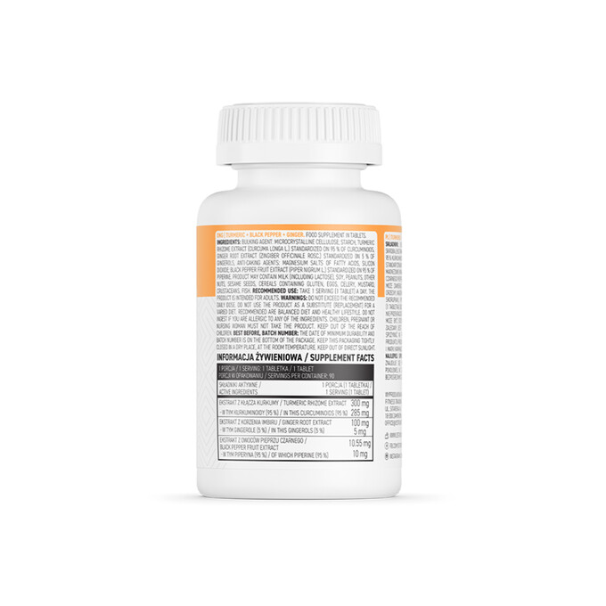 Turmeric+black pepper+ginger 90tabs OstroVit