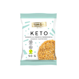 KETO Ciasteczko (kokos i nerkowiec) 50g - FRANK&amp;OLI