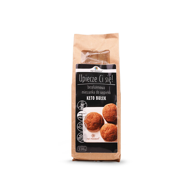 Mieszanka na keto bułki bezglu 310g Pięć Przemian