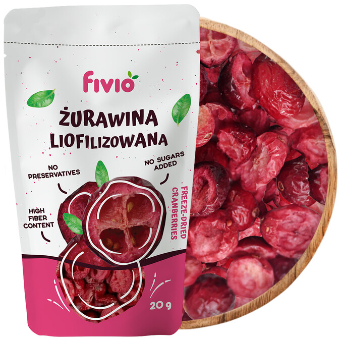 Żurawina liofilizowana 20g