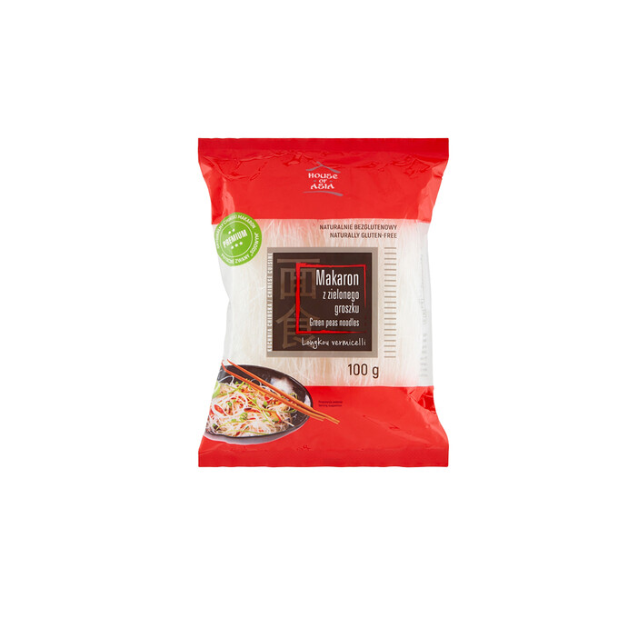 Bezglutenowy makaron z zielonego groszku 100g - House of Asia
