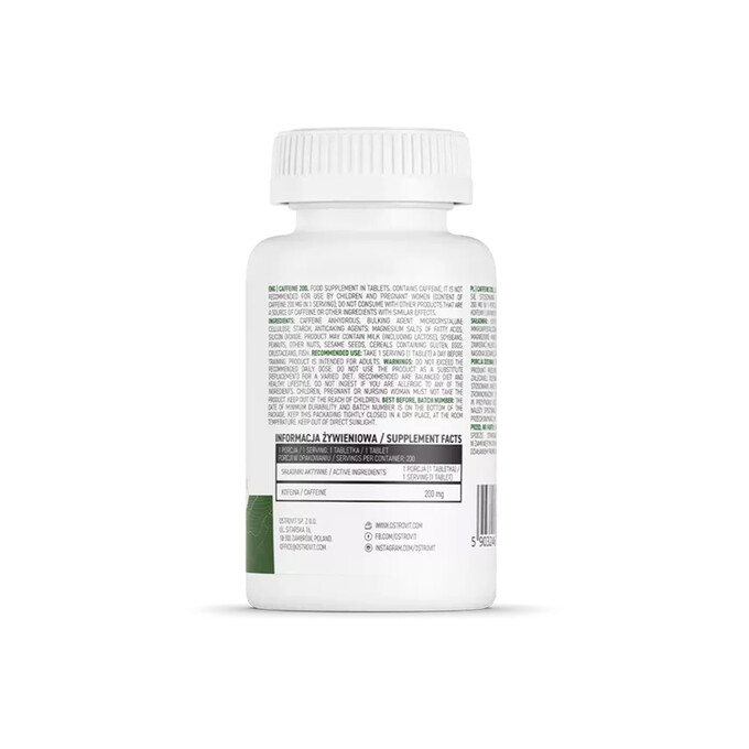 Kofeina 200 mg 200 tabletek OstroVit