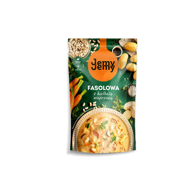 Zupa fasolowa z kiełbasą wieprzową 450g