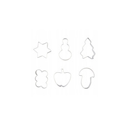 Wykrawacze do ciastek ŚWIĄTECZNYCH 6 sztuk TARMEX