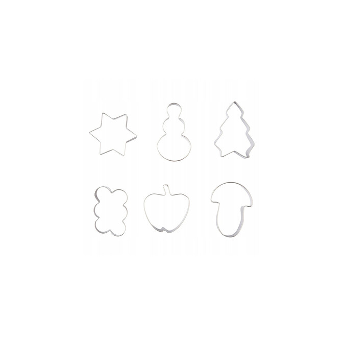 Wykrawacze do ciastek ŚWIĄTECZNYCH 6 sztuk TARMEX