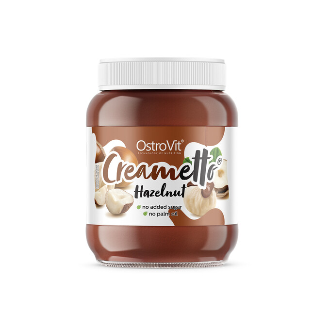 Krem z orzechów laskowych Creametto Hazelnut 350g OstroVit