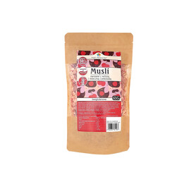 Musli owsiane bezglutenowe z mleczną czekoladą i wiśnią 500g Pięć Przemian