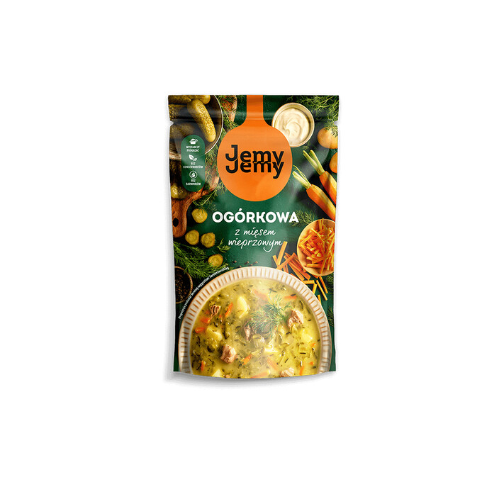 Zupa ogórkowa z mięsem wieprzowym 450g