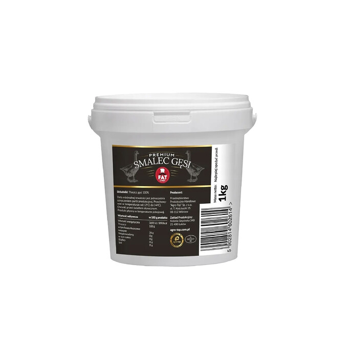 Smalec Gęsi wiadro 1kg Agro-Top