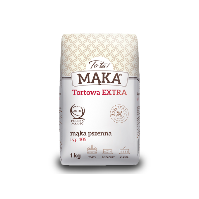 Mąka pszenna tortowa EXTRA typ 405 1 kg - To ta!