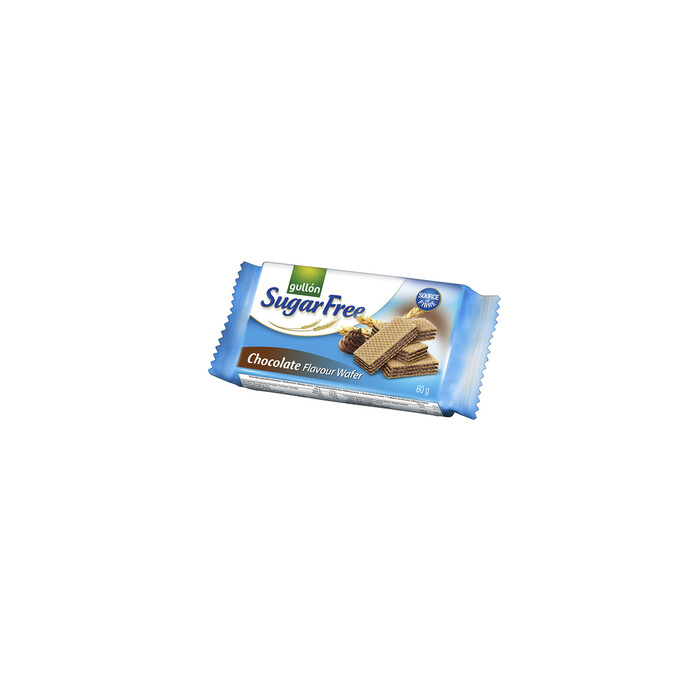 Wafle czekoladowe bez dodatku cukru 60 g