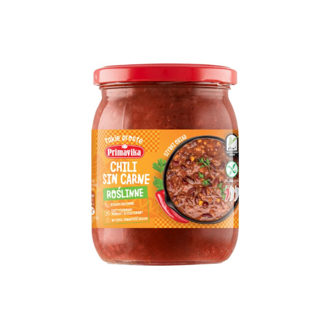 Chili sin carne roślinne  danie obiadowe 470g