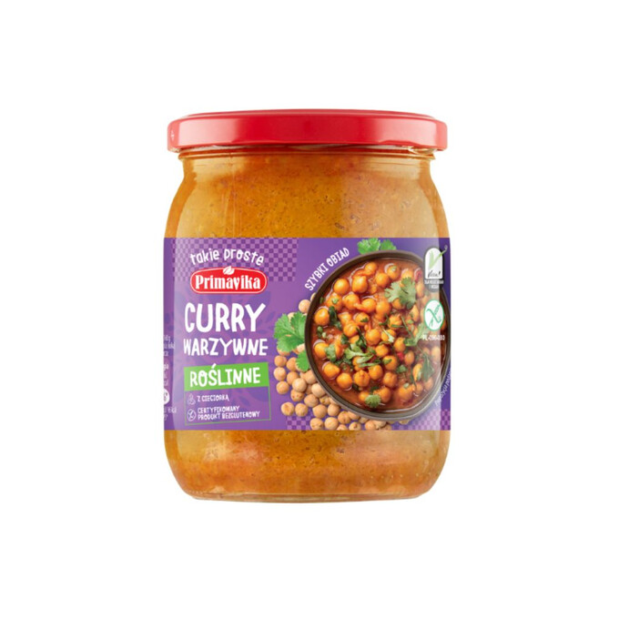 Curry warzywne roślinne danie obiadowe 470g