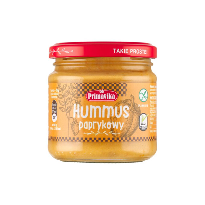 Hummus paprykowy pasta kanapkowa 160g