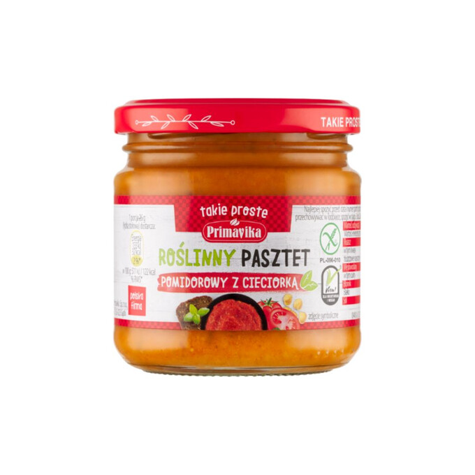 Pasztet pomidorowy z cieciorką pasta kanapkowa 160g